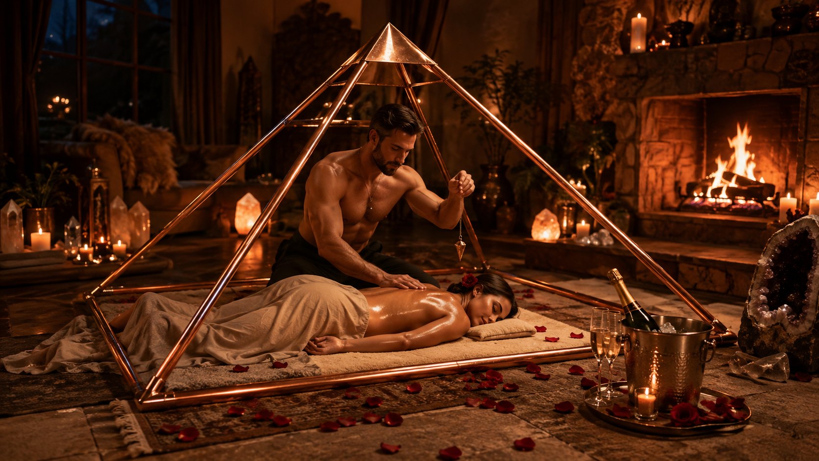 Massage sous pyramide en cuivre BSA Concept